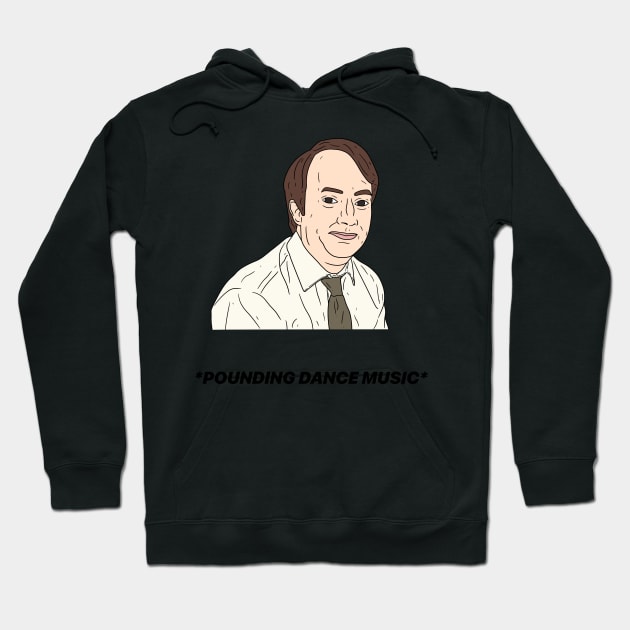 MARK CORRIGAN | POUNDING DANCE MUSIC Hoodie by tommytyrer